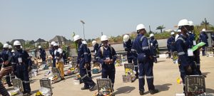 Ebonyi Trainees: Trainees of NASENI Skill Acquisition Programme displaying their Starter Pack Kits at the closing ceremony of the 5-Day training on Modern Methods of Electrical Installations and Maintenance held at Remeritona Hotel and Suites, Abakaliki, Ebonyi State, at the weekend.