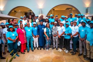 Management and Staff of the Operations Directorate of NIMASA in a group photograph during a retreat organized by the Operations Directorate of NIMASA in Lagos.