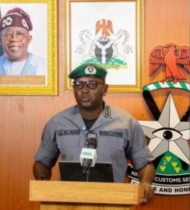 National Public Relations Officer, Nigeria Customs, Assistant Comptroller Abdullahi Maiwada,