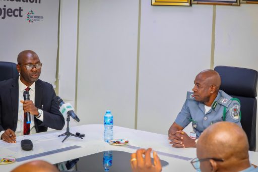 R-L: Representing the CGC, Assistant Comptroller-General of Customs (ACG) in charge of Headquarters, Isah Umar and Umar Sani, Team Lead of the ICPC delegation during the visit of the ICPC) for the deployment of the Ethics and Compliance Scorecard (EICS) and the Anti-Corruption and Transparency Unit (ACTU) Effectiveness Index (AEI) to the Nigeria Customs headquarters in Abuja on Wednesday, 18 June 2025