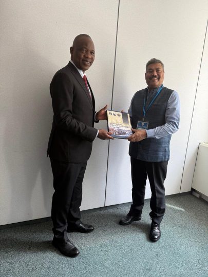L-R : Comptroller-General of Customs, Adewale Adeniyi with Mr Surjit Bhujbal, a senior member of India’s Central Board of Indirect Taxes and Customs (CBIC) at WCO Policy Commission