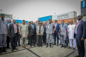 Cross section of dignitaries at the formal handover of 16 containers of Illicit drugs seized at Onne Port, Rivers state