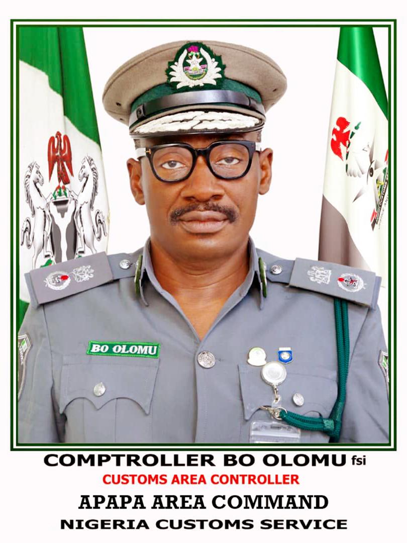 Comptroller B .C Olomu, Controller Apapa Port Command of the Nigeria Customs Service