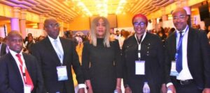 From left;Director, Securities and Investment Services, Securities and Exchange Commission,, Mr. Abdulkadir Abbas; Director Legal Department SEC, Nestor Ikeagu; Executive Commissioner, Legal & Enforcement, SEC, Frana Chukwuogor; Director Registration Exchanges and Market Infrastructure SEC, Hafsat Rufai and Executive Secretary and Chief Executive Officer of the National Agricultural; Mr Abu Ibrahim Senior Manager SEC, at the Compliance summit 2025. With theme 'Innovation and compliance balancing risks and opportunities " organised by the Nigerian Capital Market Institute and SEC in Lagos, Monday