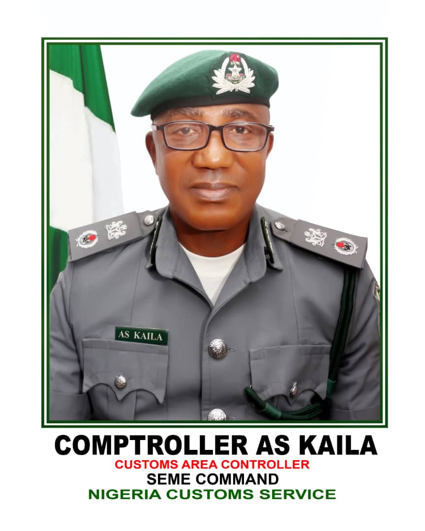 Customs Area Controller, Seme Area Command, Comptroller Abdullahi Kaila