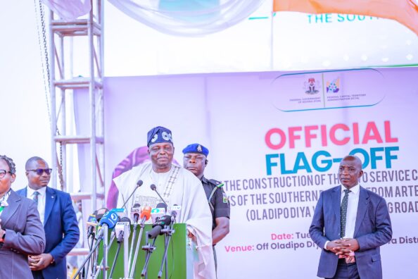 APC National Chairman', Prof Nentawe Yilwatda at the flag off of two strategic roads in Abuja