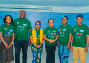 L-R: Representative of the Director General of the National Environmental Standards and Regulations Enforcement Agency (NESREA)- Mrs. Majekodunmi Grace Funanya, Technical Assistant to the Director Lagos State Liaison Office; Representative of the MD of Lagos State Waste Management Authority (LAWMA) Mr. Kunle Adebiyi, Executive Director, Finance; Special Advisor to Lagos State Government on Circular Economy and Climate Change- Mrs. Titilayo Oshodi; Lead, Corporate Communications Public Affairs and Sustainability, Mrs. Victoria Uwadoka; Representative of the Honourable Minister of Environment - Mrs. Olabimpe Adenaike, Controller Lagos Field office; Representative of the Lagos State Honourable Commissioner of Environment - Mr. Adeoye Babajide, Director/Head Waste Management during the launch of the multi-stakeholder coalition convened by Nestle to drive sustained environmental action in commemoration of 2026 World Environment Day