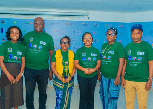 L-R: Representative of the Director General of the National Environmental Standards and Regulations Enforcement Agency (NESREA)- Mrs. Majekodunmi Grace Funanya, Technical Assistant to the Director Lagos State Liaison Office; Representative of the MD of Lagos State Waste Management Authority (LAWMA) Mr. Kunle Adebiyi, Executive Director, Finance; Special Advisor to Lagos State Government on Circular Economy and Climate Change- Mrs. Titilayo Oshodi; Lead, Corporate Communications Public Affairs and Sustainability, Mrs. Victoria Uwadoka; Representative of the Honourable Minister of Environment - Mrs. Olabimpe Adenaike, Controller Lagos Field office; Representative of the Lagos State Honourable Commissioner of Environment - Mr. Adeoye Babajide, Director/Head Waste Management during the launch of the multi-stakeholder coalition convened by Nestle to drive sustained environmental action in commemoration of 2026 World Environment Day