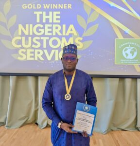 National PRO, Nigeria Customs, DC Abdullahi Maiwada at the Commonwealth Awards