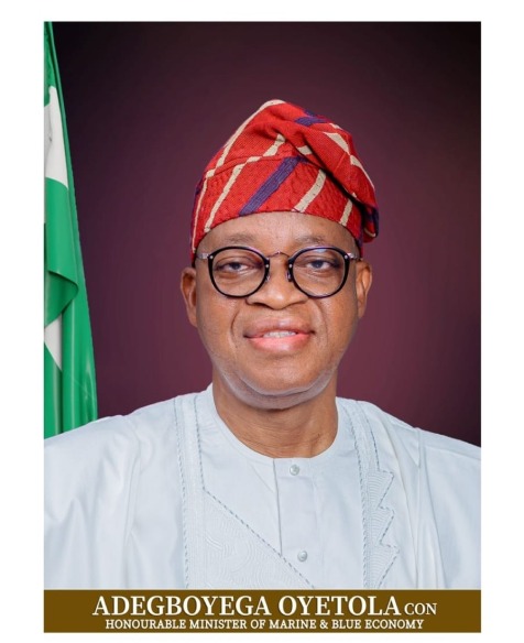 Minister of Marine and Blue Economy, Adegboyega Oyetola
