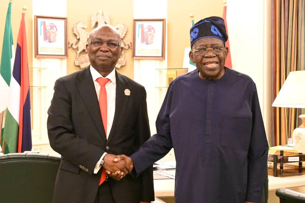 President Bola Tinubu, GCFR Receiving in audience DG NIMASA