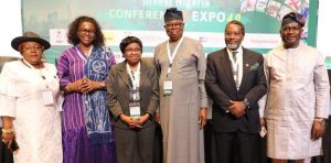 Third from Left, Director General of the National Agency for Food and Drug Administration and Control NAFDAC, Prof. Mojisola Adeyeye, next to her is the President of LCCI, Engr. Leye Kupoluyi and members of the team of investors from Cameroon at the end of the Conference in Lagos.