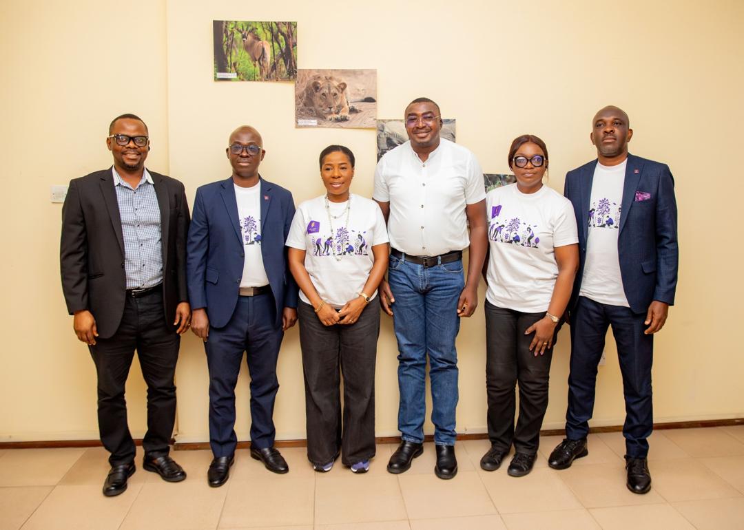 L-R: Mr. Uchenna Achunine, Director Business Dev & Partnership at the Nigerian Conservation Foundation (NCF); Pius Olaoye, CFO, Polaris Bank; Abimbola Ozomah, Executive Director, Corporate & Investment Banking, Polaris Bank; Dr. Joseph Onoja, DG NCF; Bukola Oluyadi, Group Head Customer Experience & Value Management, Polaris Bank and Rasheed Bolarinwa, Head, Brand Management & Corporate Communications, Polaris Bank at the Tree Planting Exercise